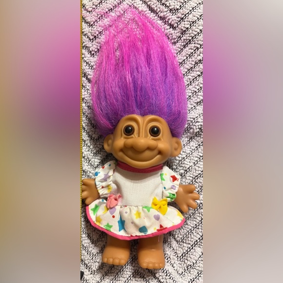 RUSS My Lucky Star Troll Sundress Troll Doll, Violet/Pink Hair - Picture 5 of 7
